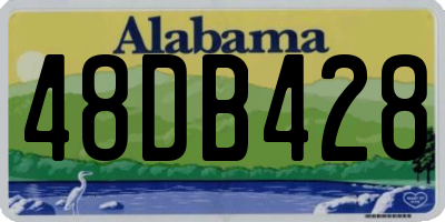 AL license plate 48DB428