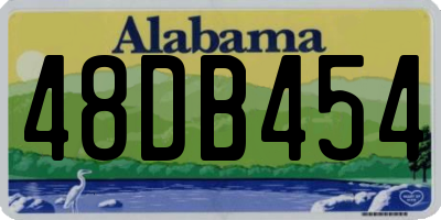 AL license plate 48DB454