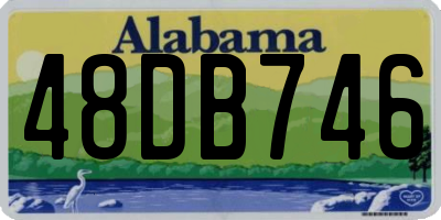 AL license plate 48DB746
