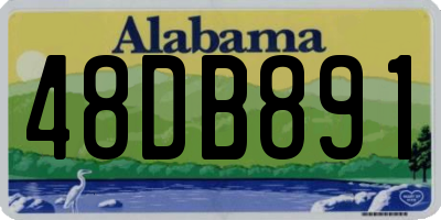 AL license plate 48DB891