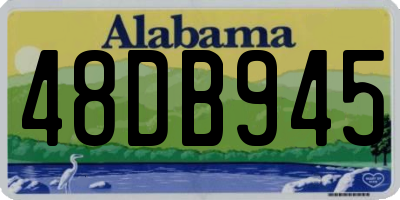 AL license plate 48DB945
