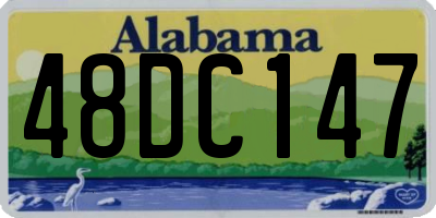 AL license plate 48DC147