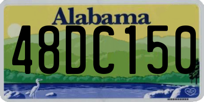 AL license plate 48DC150