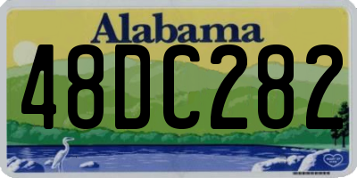 AL license plate 48DC282