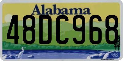 AL license plate 48DC968