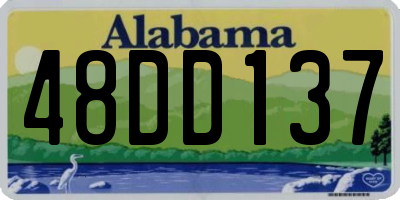 AL license plate 48DD137