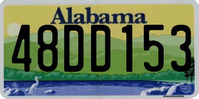 AL license plate 48DD153