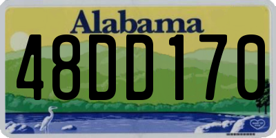 AL license plate 48DD170