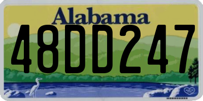 AL license plate 48DD247