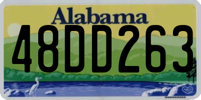 AL license plate 48DD263