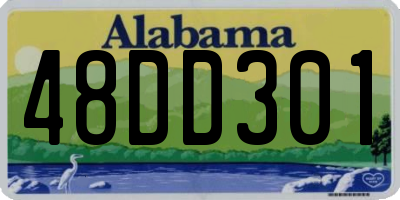 AL license plate 48DD301