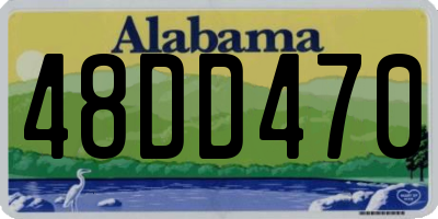 AL license plate 48DD470