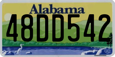AL license plate 48DD542