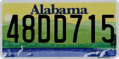AL license plate 48DD715
