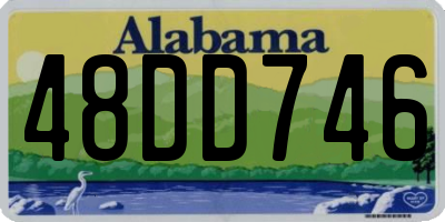 AL license plate 48DD746