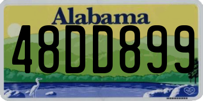 AL license plate 48DD899