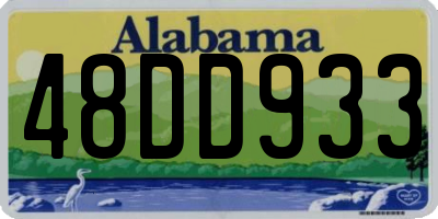 AL license plate 48DD933