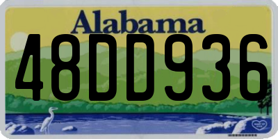AL license plate 48DD936