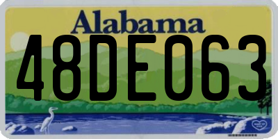 AL license plate 48DE063