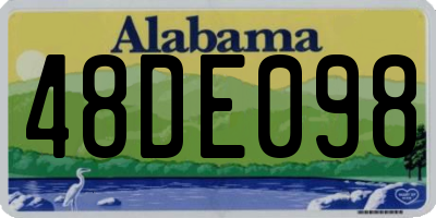 AL license plate 48DE098
