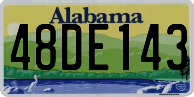 AL license plate 48DE143