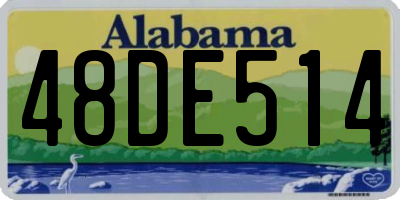 AL license plate 48DE514
