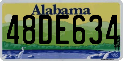 AL license plate 48DE634