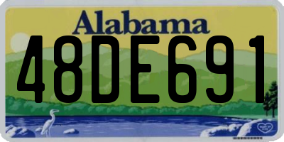AL license plate 48DE691