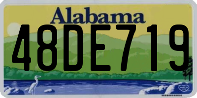 AL license plate 48DE719