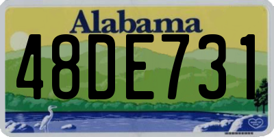 AL license plate 48DE731