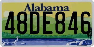 AL license plate 48DE846