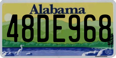 AL license plate 48DE968