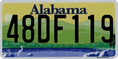 AL license plate 48DF119