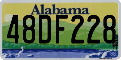 AL license plate 48DF228
