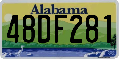 AL license plate 48DF281