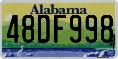 AL license plate 48DF998