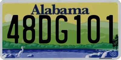 AL license plate 48DG101