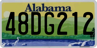 AL license plate 48DG212