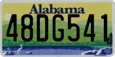 AL license plate 48DG541
