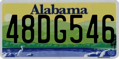 AL license plate 48DG546