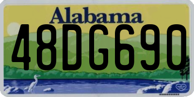 AL license plate 48DG690