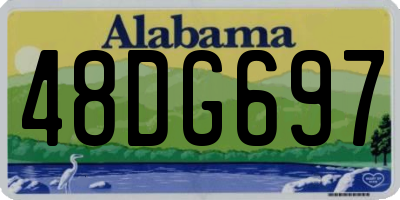 AL license plate 48DG697