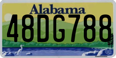 AL license plate 48DG788