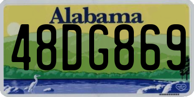 AL license plate 48DG869