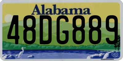 AL license plate 48DG889
