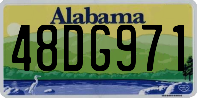 AL license plate 48DG971