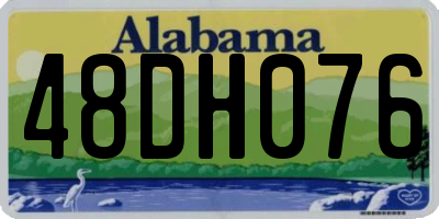 AL license plate 48DH076