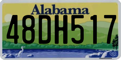 AL license plate 48DH517