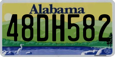 AL license plate 48DH582