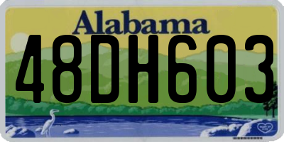 AL license plate 48DH603